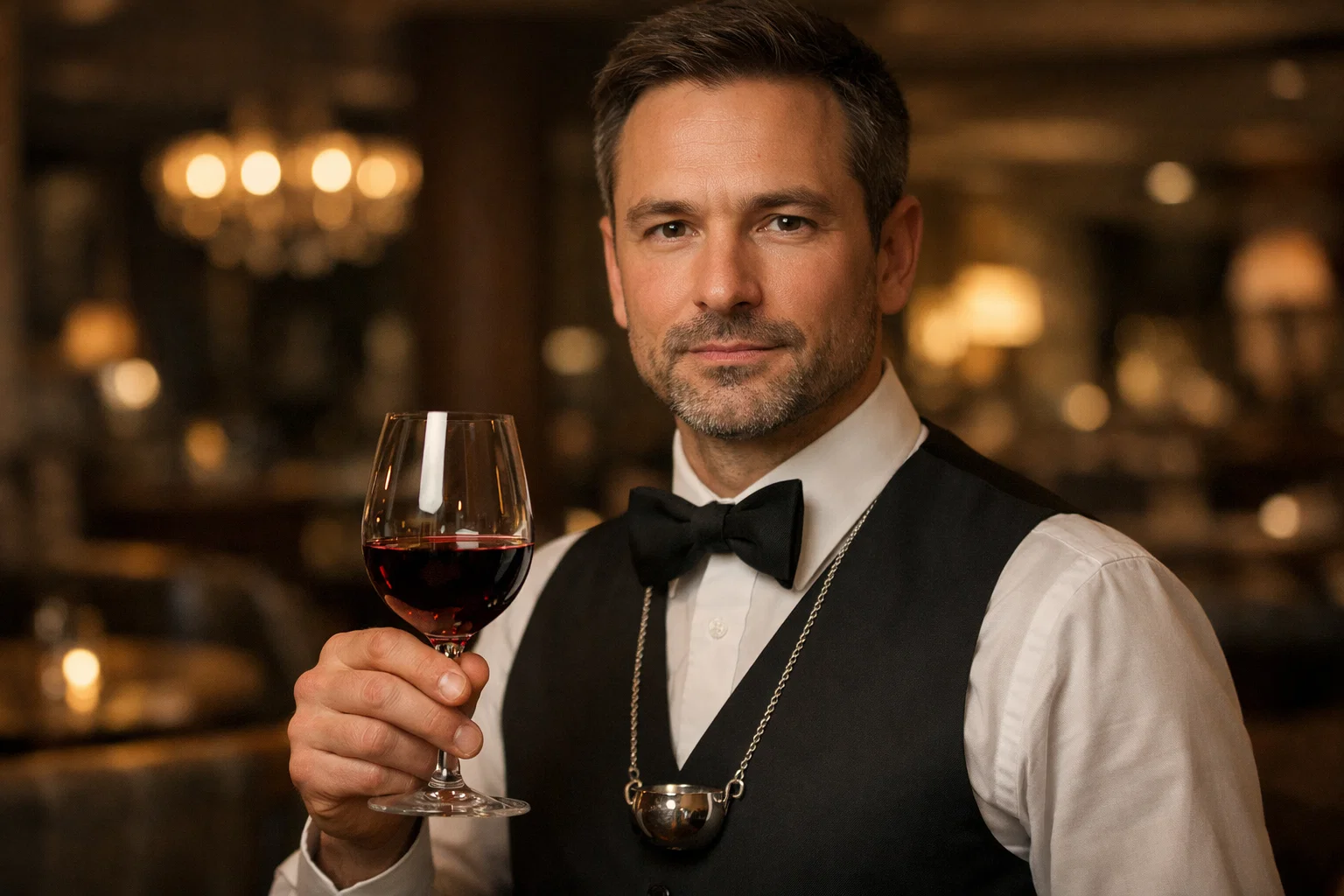 Selection of wine and offer of expert